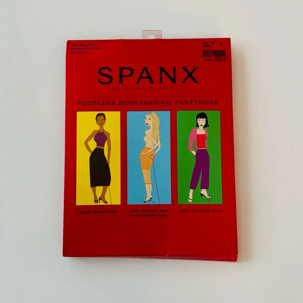 Spanx By Sara Blakely Footless Bodyshaping Pantyhose Original Nude Size B New_6